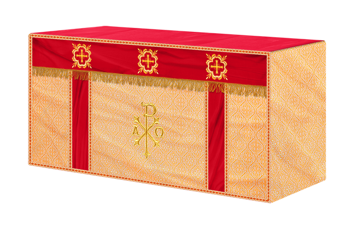 Altar Cloth with Spiritual Cross with Trims