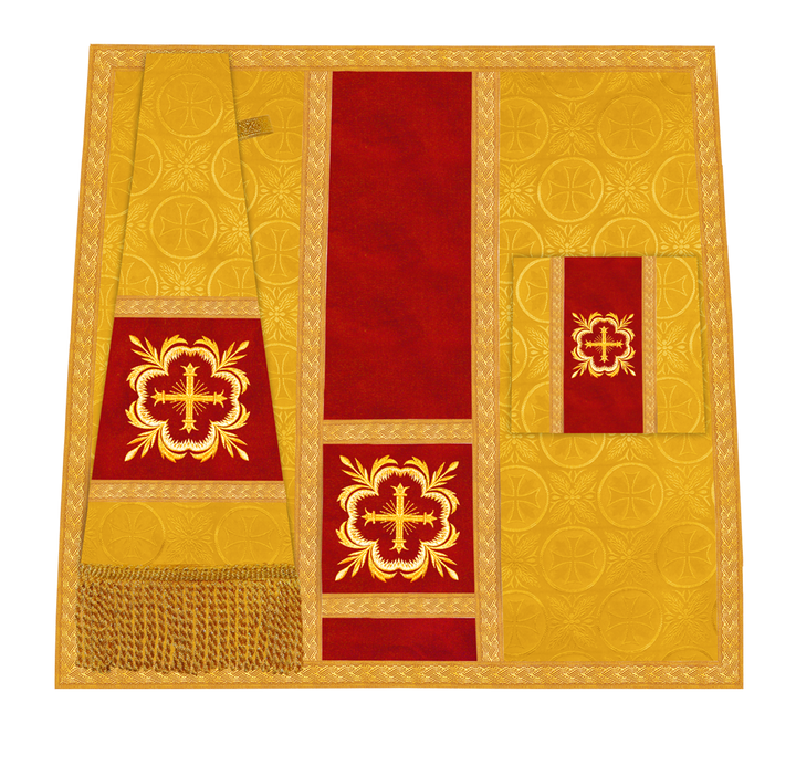 Handcrafted Altar Mass Set with Embroidered Motif