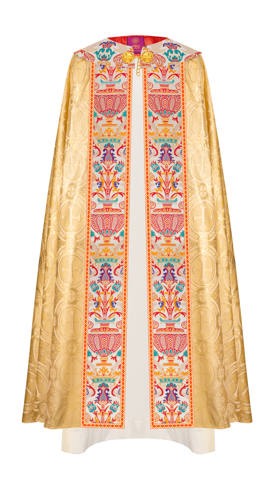 Coronation Tapestry Gothic Cope Braided with Trims