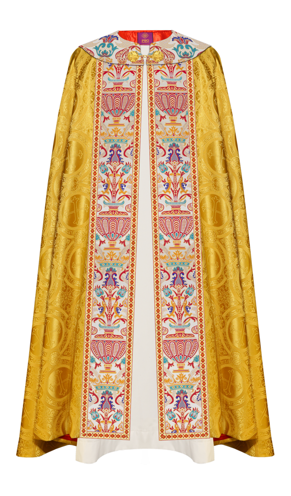 Coronation Tapestry Gothic Cope Braided with Trims