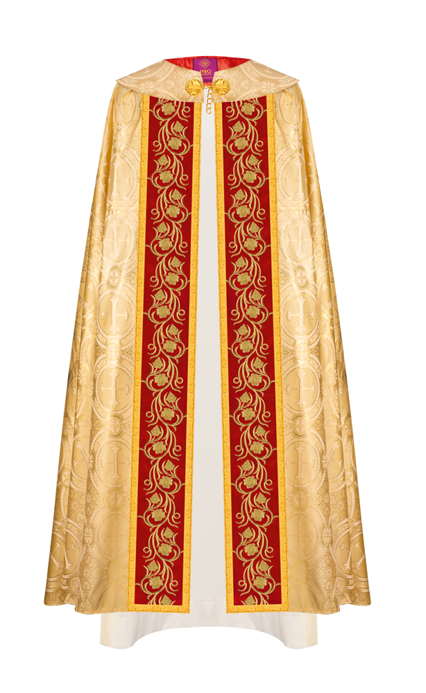 Gothic Cope Vestment with Ornate Embroidery