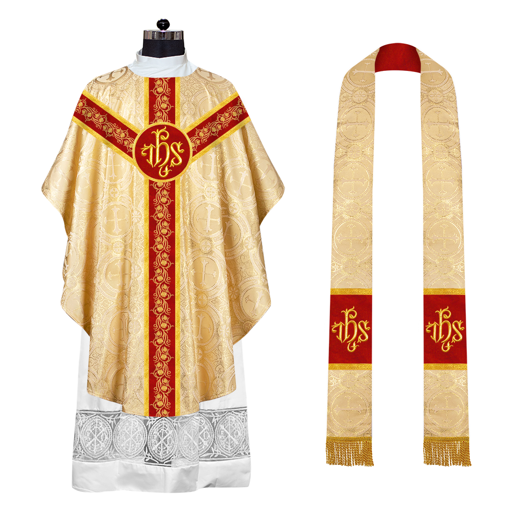 Gothic Chasuble with Grapes Embroidery