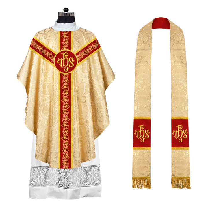 Gothic Chasuble with Grapes Embroidery