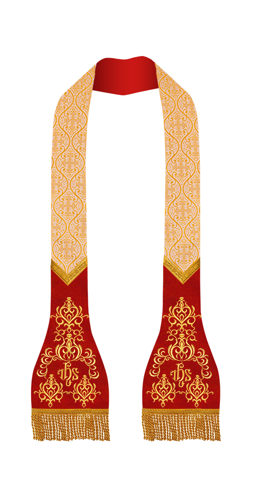 Set of 4 roman stole with adorned motif