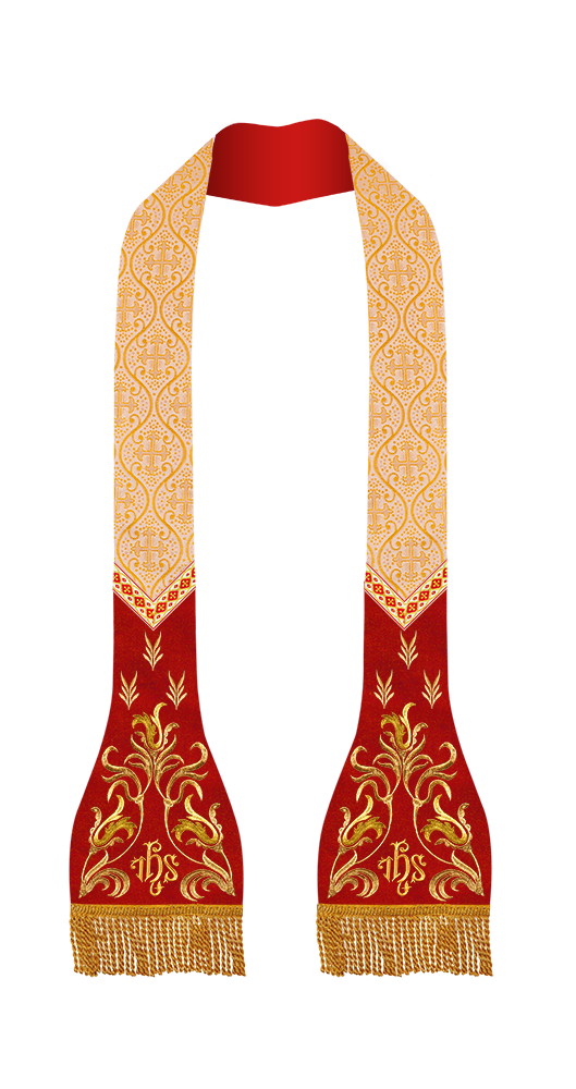 Roman Catholic Stole with Spiritual motif