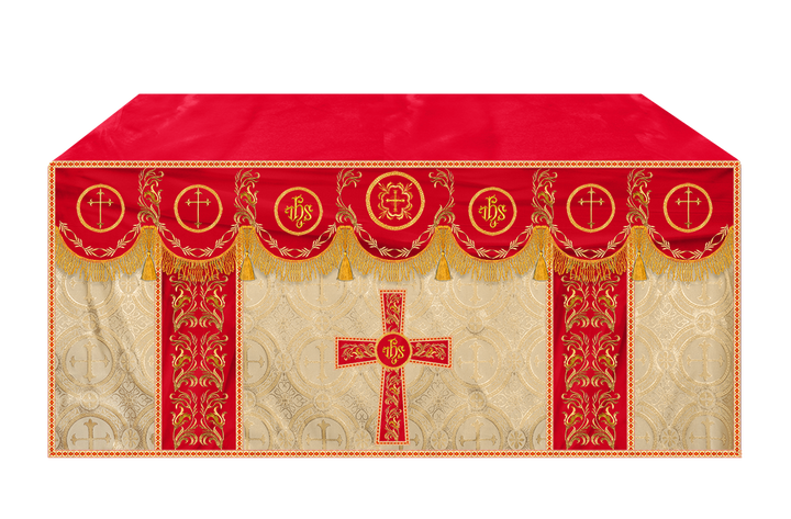 Altar Cloth with Liturgical Motif and Trims