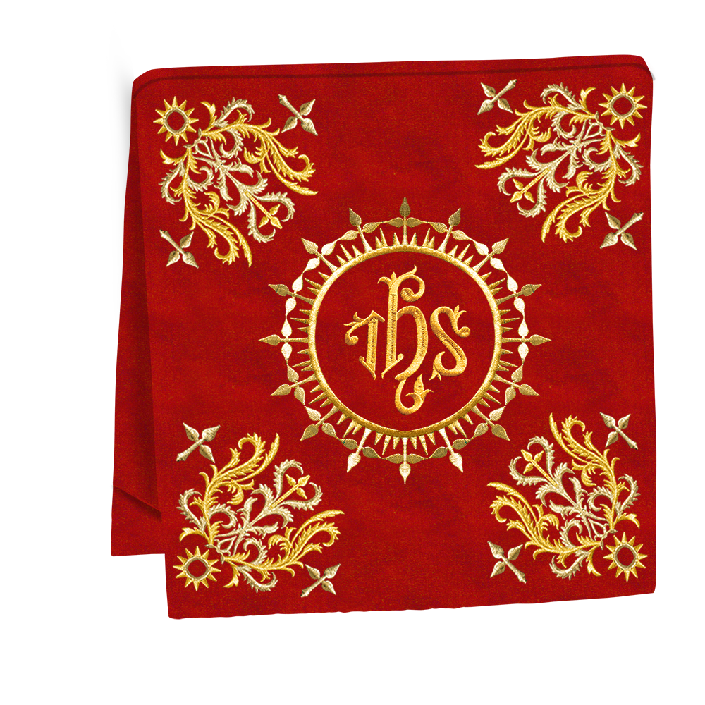 Elegant  church mass set with Embroidered Motif