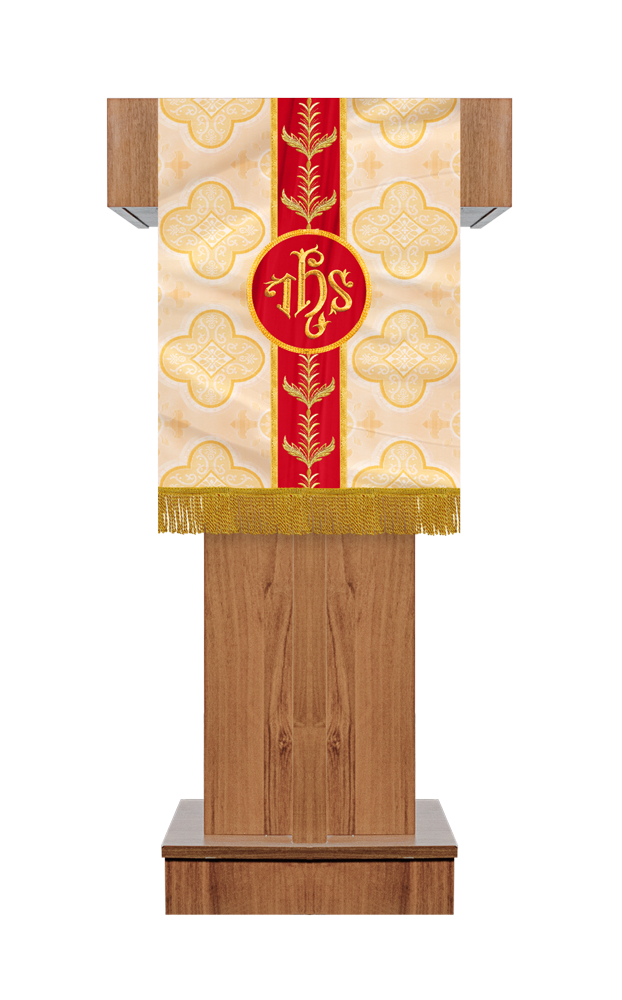 Pulpit/Lectern with Adorned Woven Braid