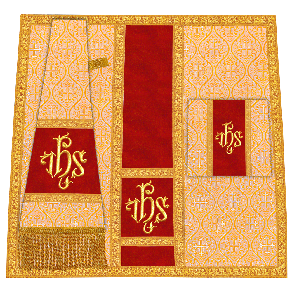 Roman Chasuble with Adorned Motif and Trims