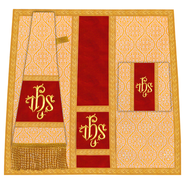 Roman Chasuble with Adorned Motif and Trims