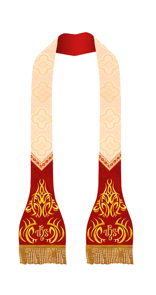 Embroidered Roman Stole with Motif