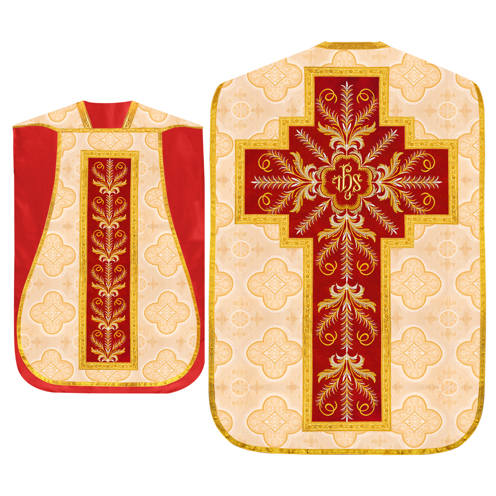 Roman Chasuble with liturgical motifs