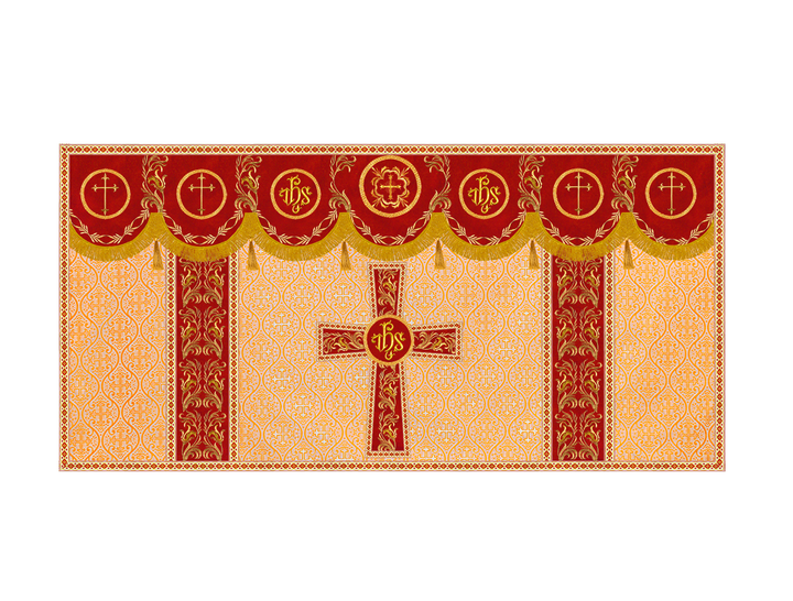 Altar Cloth with Liturgical Motif and Trims