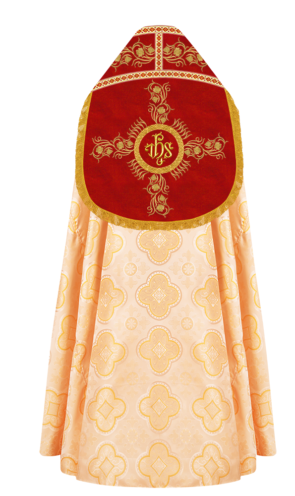 Roman Cope Vestment with Grapes Embroidered trims