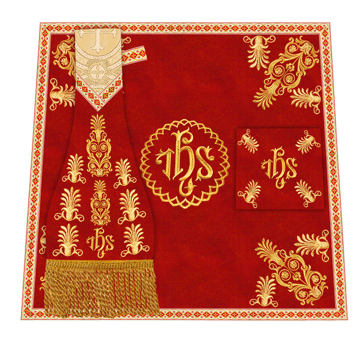 Borromean Chasuble Vestment With Detailed Braids and Trims