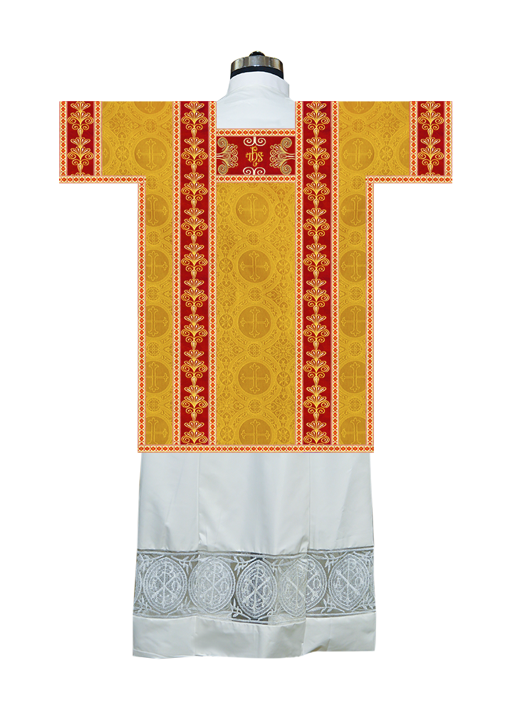 Tunicle Vestment with Motif and Trims