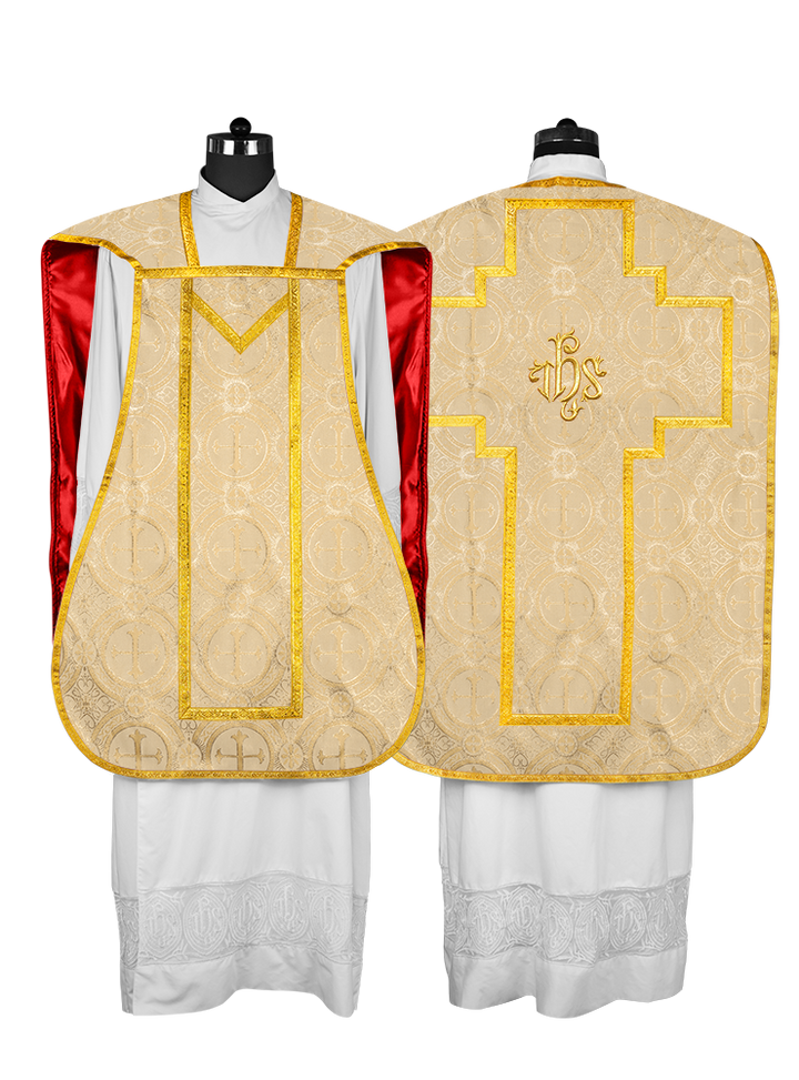 Roman Chasuble with adorned motif