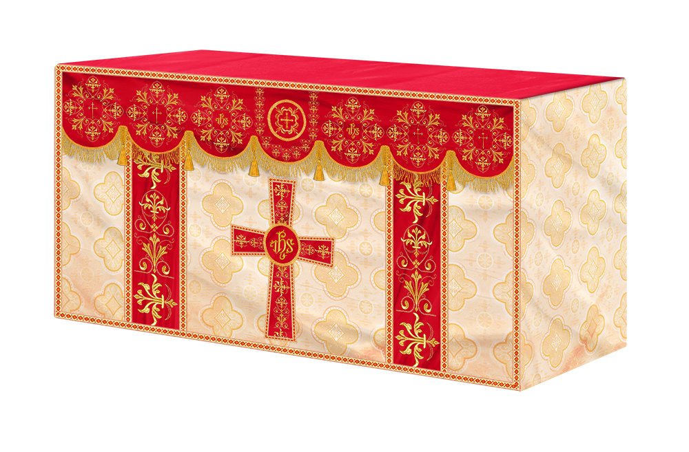 Altar Cloth with Spiritual Motif and Trims