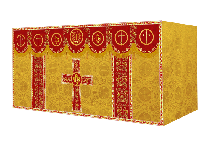 Altar Cloth with Liturgical Motif and Trims