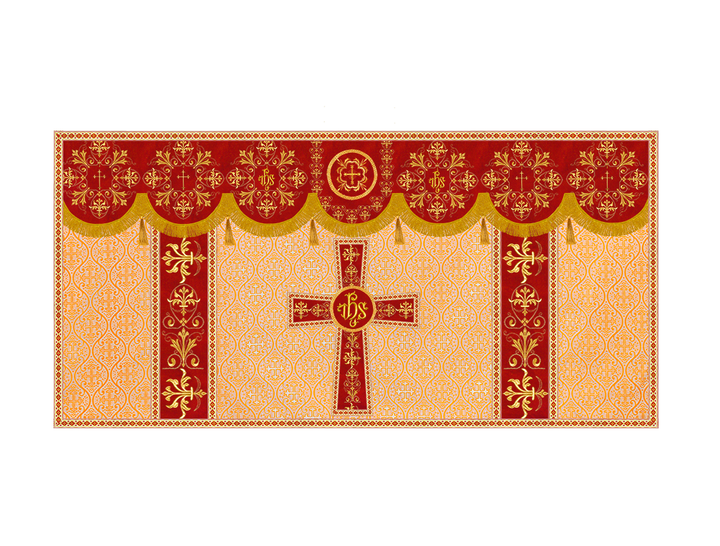 Altar Cloth with Spiritual Motif and Trims