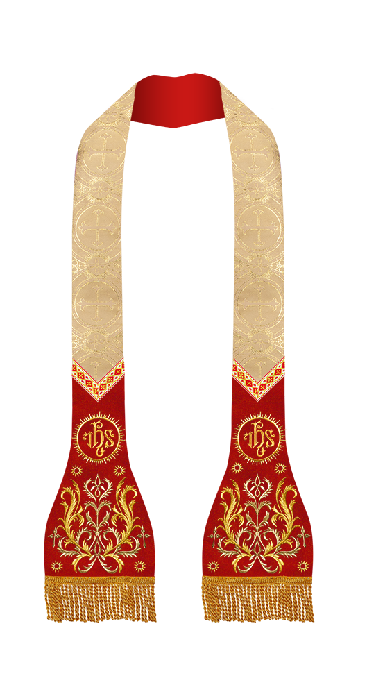 Roman Stole with Braided Embroidery