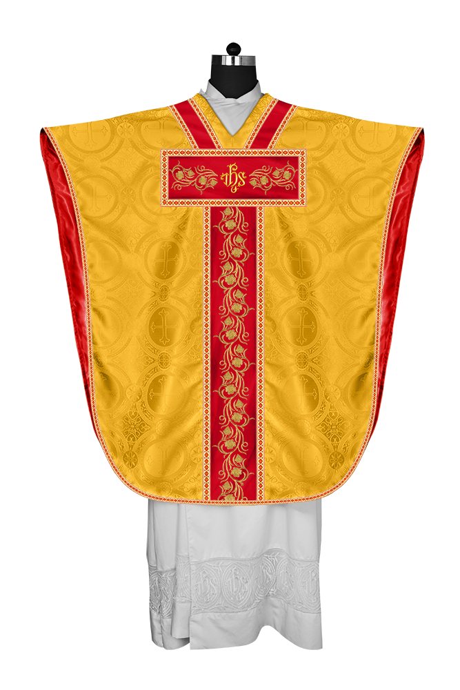 Borromean Chasuble Vestment With Grapes Embroidery and Trims