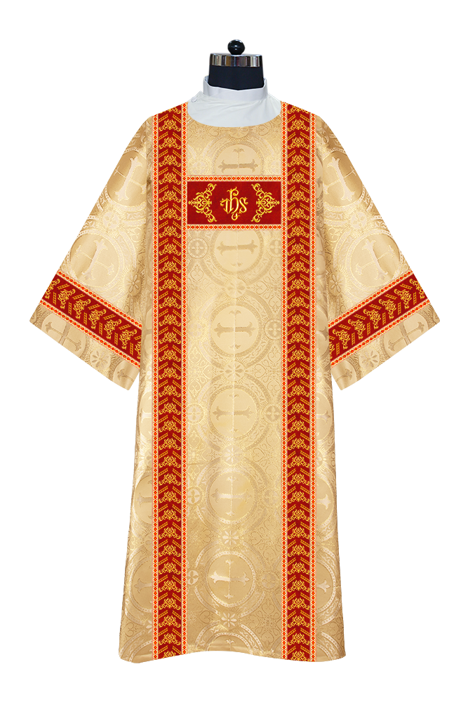 Liturgical Dalmatics With Ornate Braids and Trims