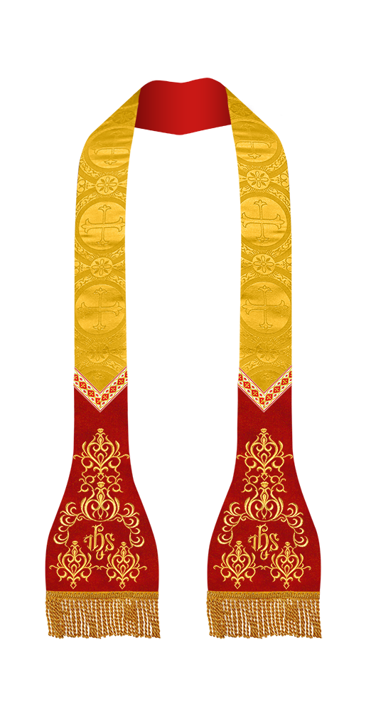 Roman Stole with Braided Trims