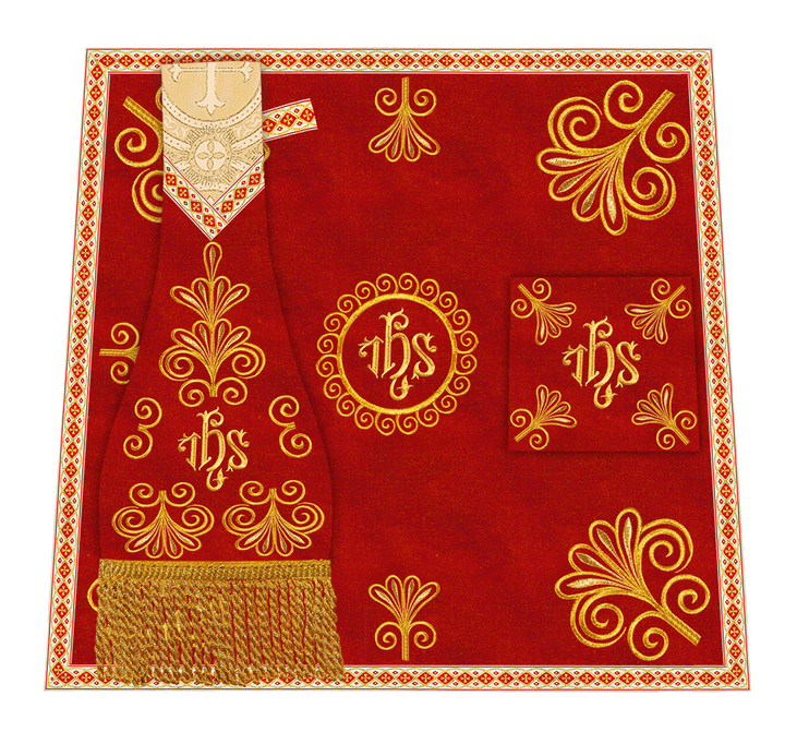 Set of Four Roman Chasuble Vestments