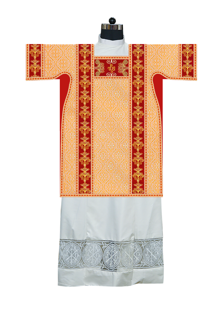 Tunicle Vestment with Motif and Trims