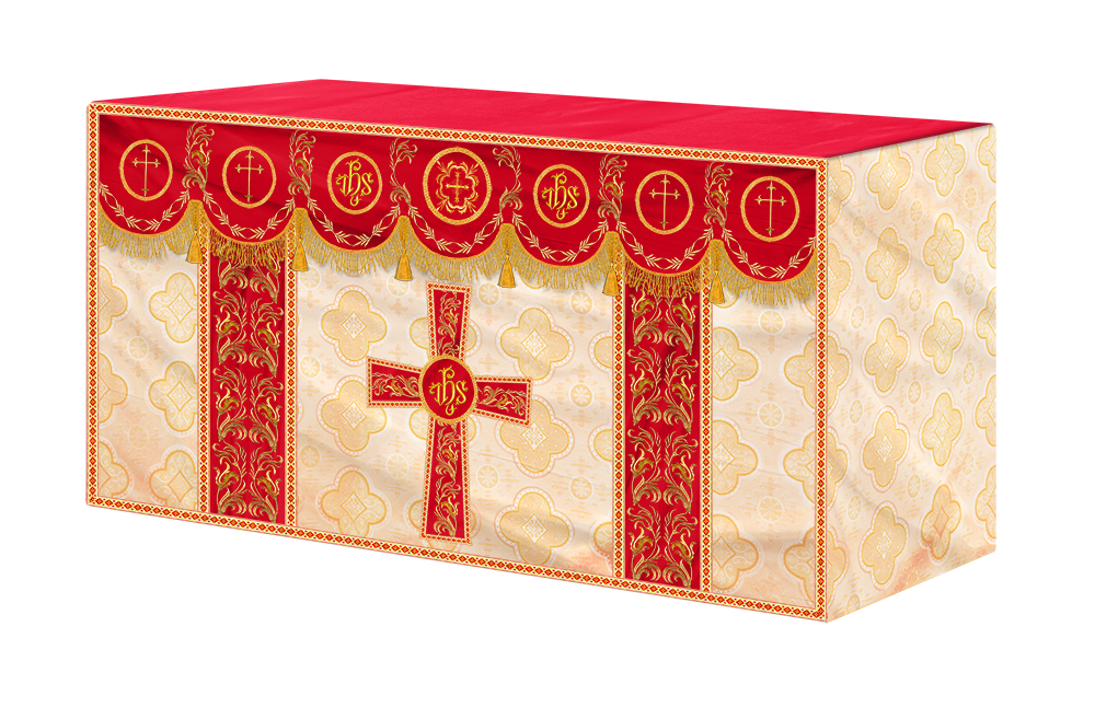 Altar Cloth with Liturgical Motif and Trims