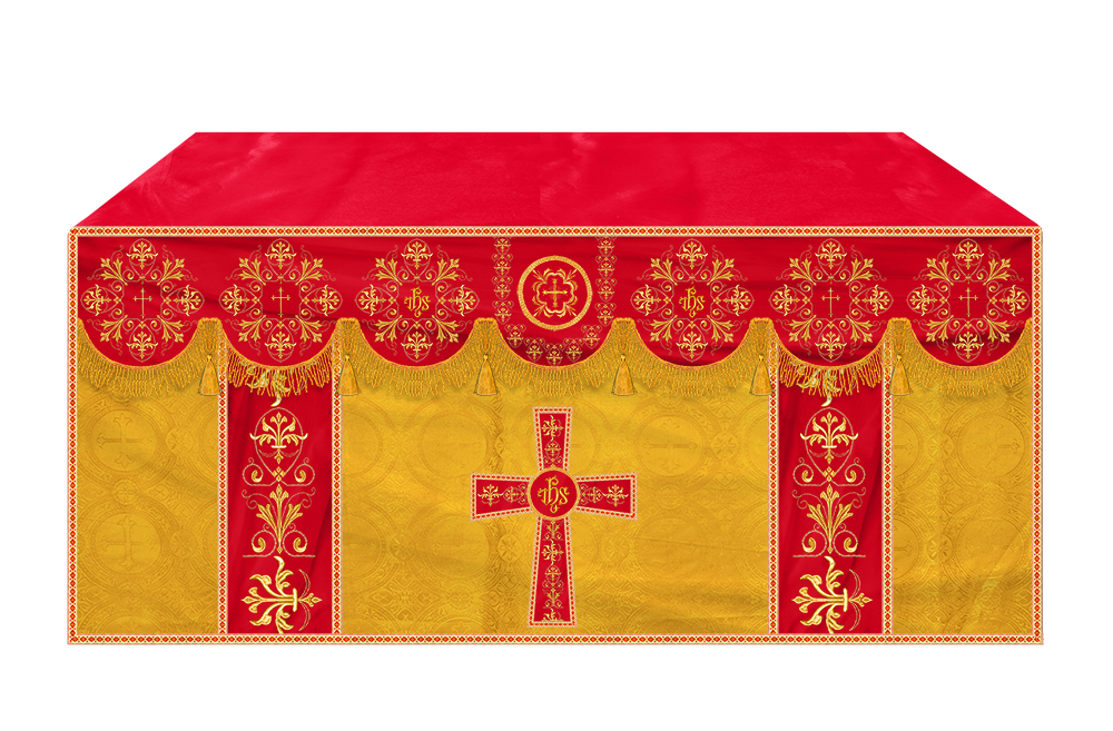 Altar Cloth with Spiritual Motif and Trims