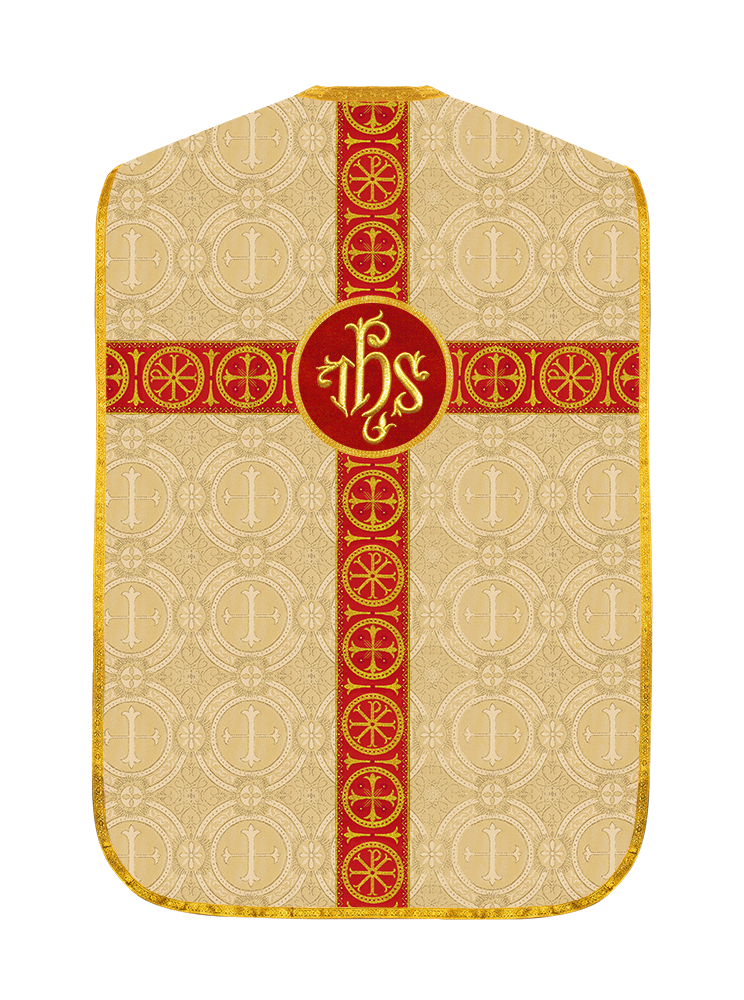 Roman Chasuble with Adorned Orphrey