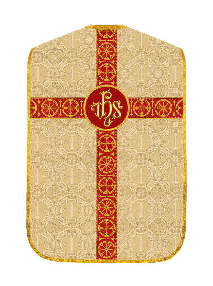 Roman Chasuble with Adorned Orphrey