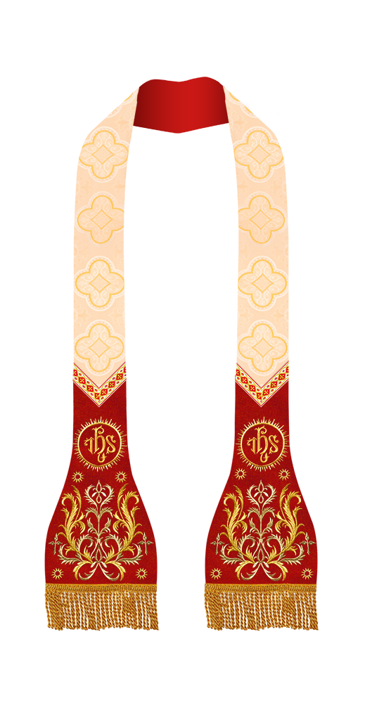 Roman Stole with Braided Embroidery