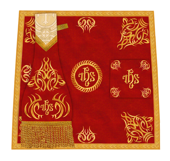 Set of four Fiddleback vestment with stole