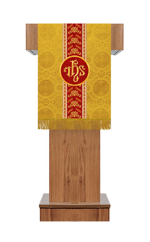 Pulpit/Lectern with Spiritual Motif and Aborned Trims