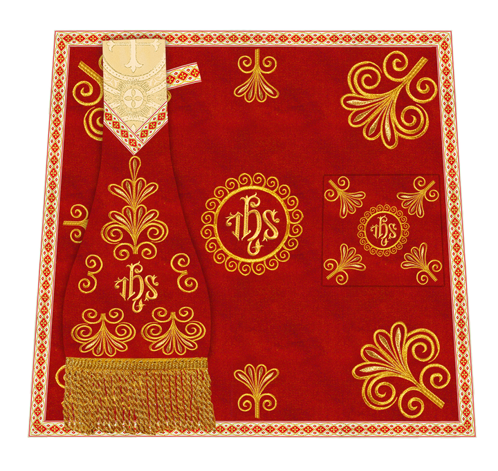 Ornate Embroidery Mass set with Motif