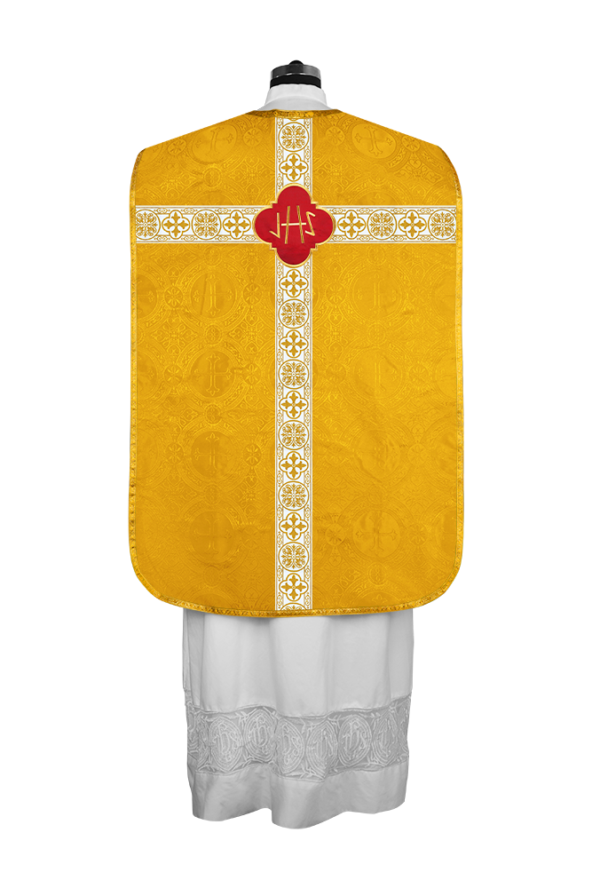 Vestimentas con espalda de violín con motivo y cruz Orphrey