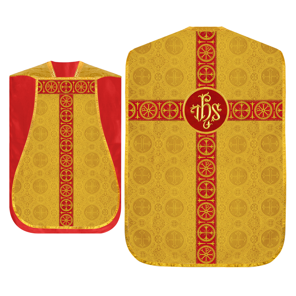 Roman Chasuble with Adorned Orphrey