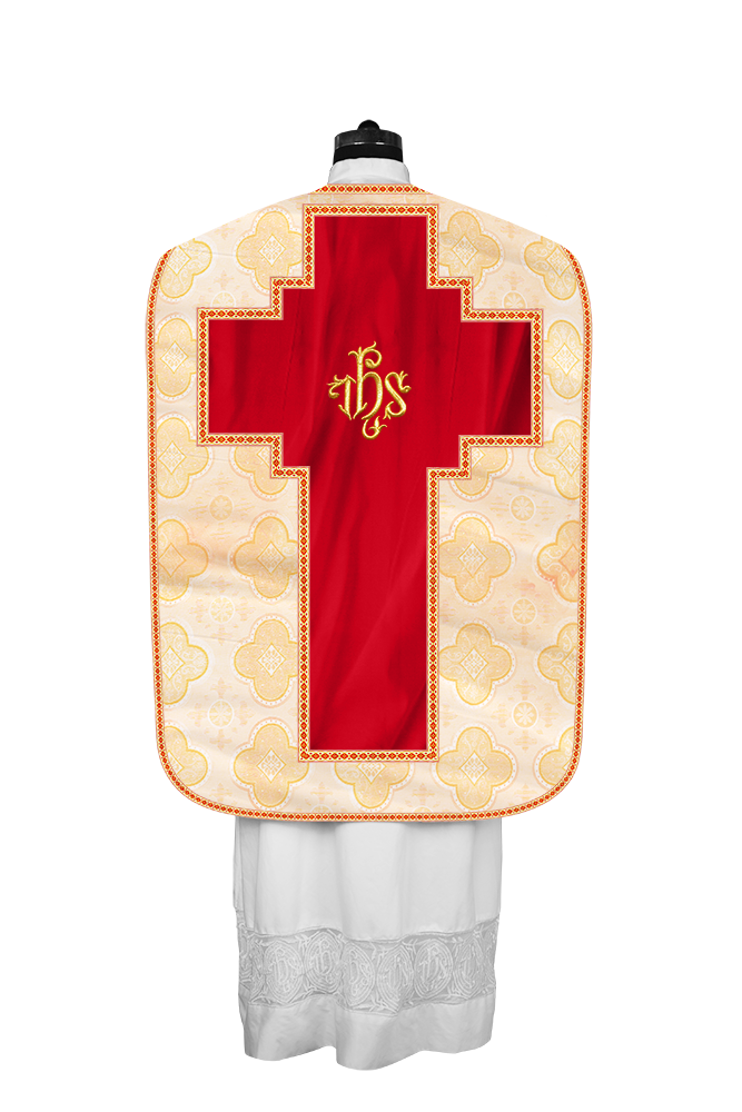 Roman chasuble with Motif and Trims