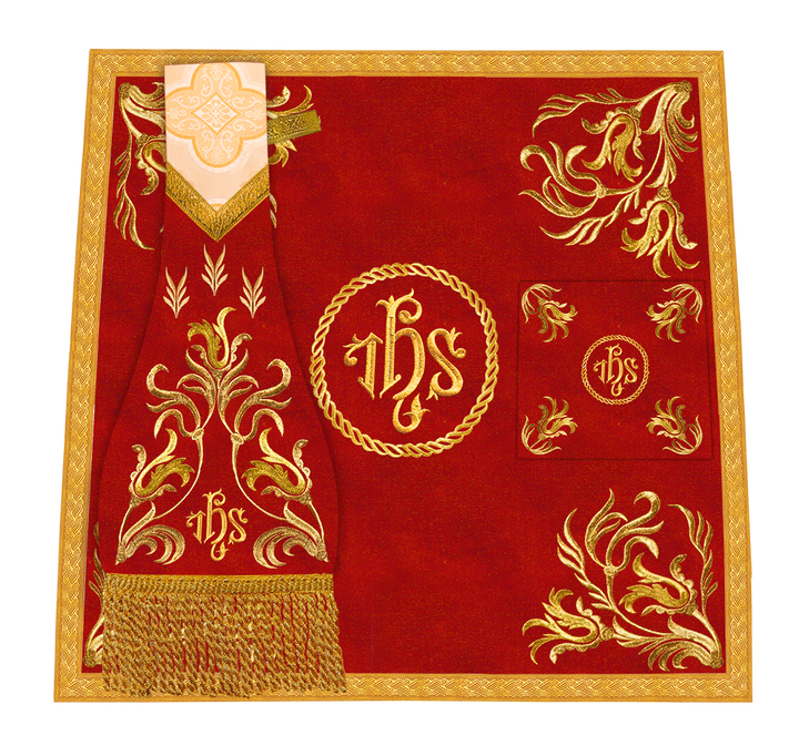 Mass set with golden embroidery