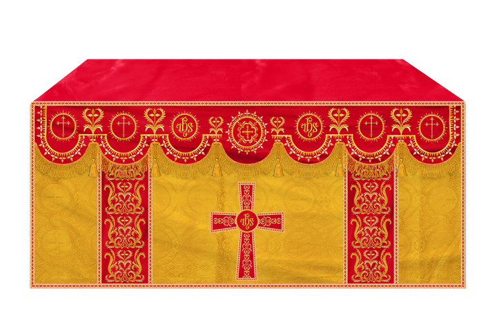 Communion Table Cloth with Embroidered Trims