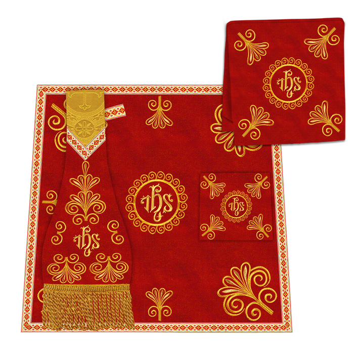 Gothic Chasuble Vestments With  Liturgical Motifs and Trims