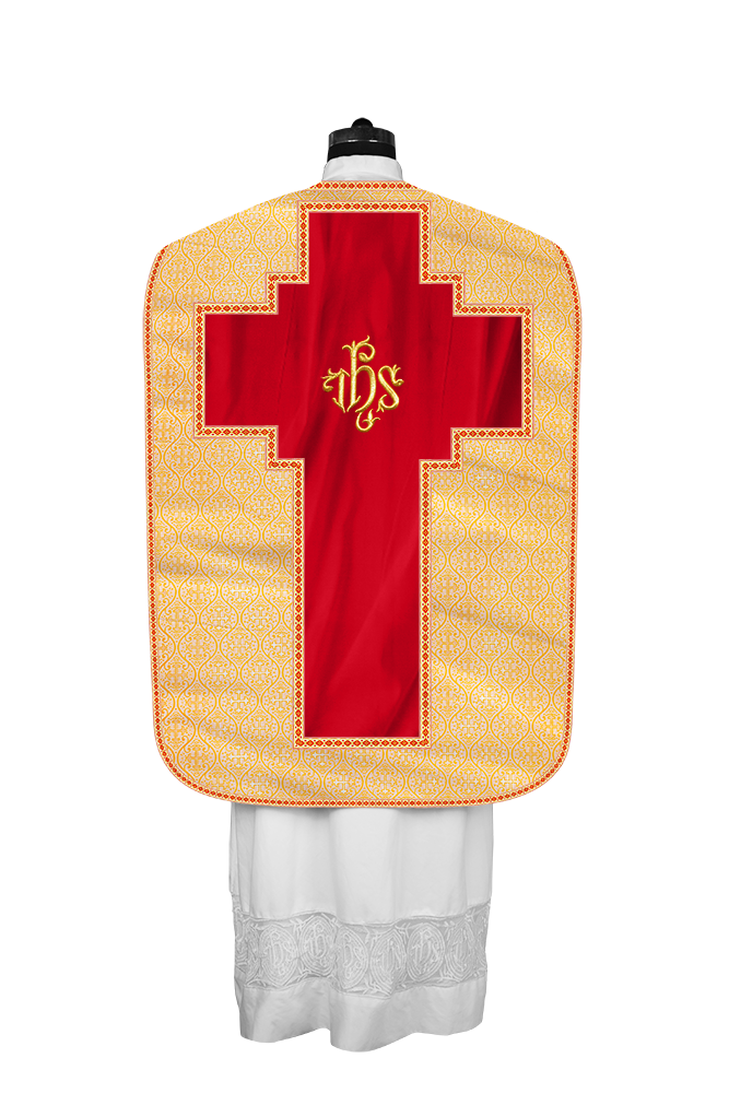 Roman chasuble with Motif and Trims