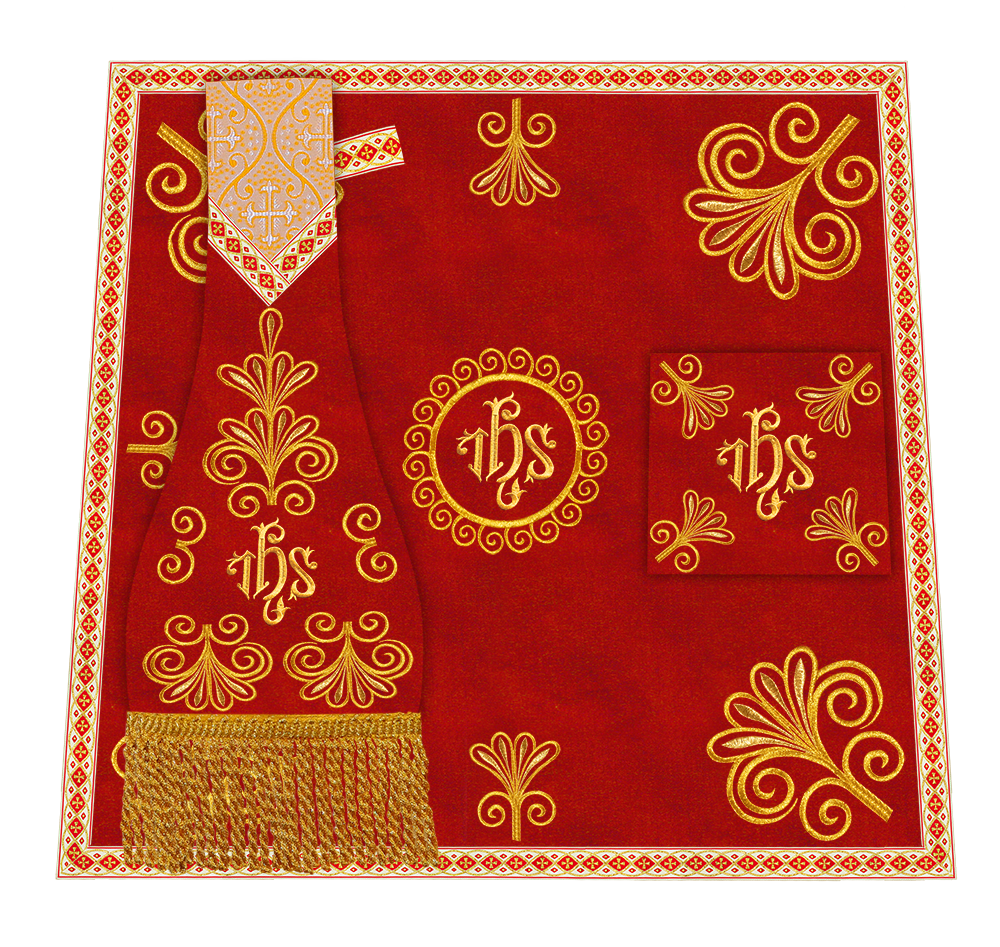 Set of Four Roman Chasuble Vestments