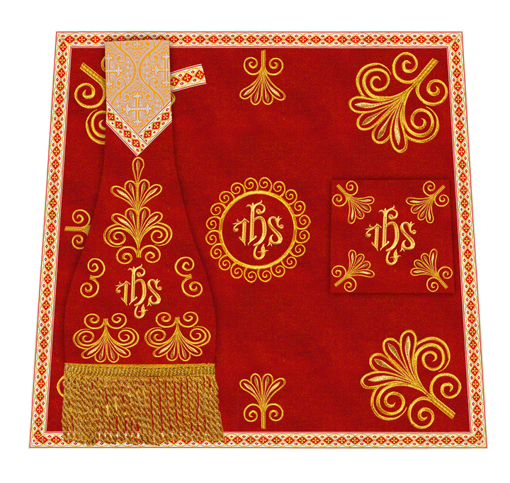 Set of Four Roman Chasuble Vestments