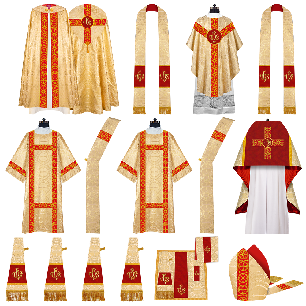 Gothic Highline Mass Set with Embroidered Motif and Trims