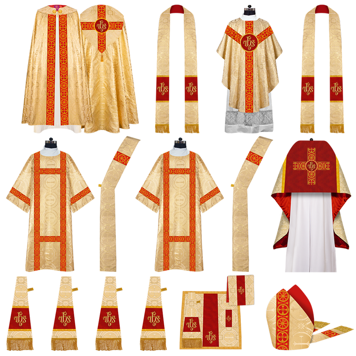 Gothic Highline Mass Set with Embroidered Motif and Trims