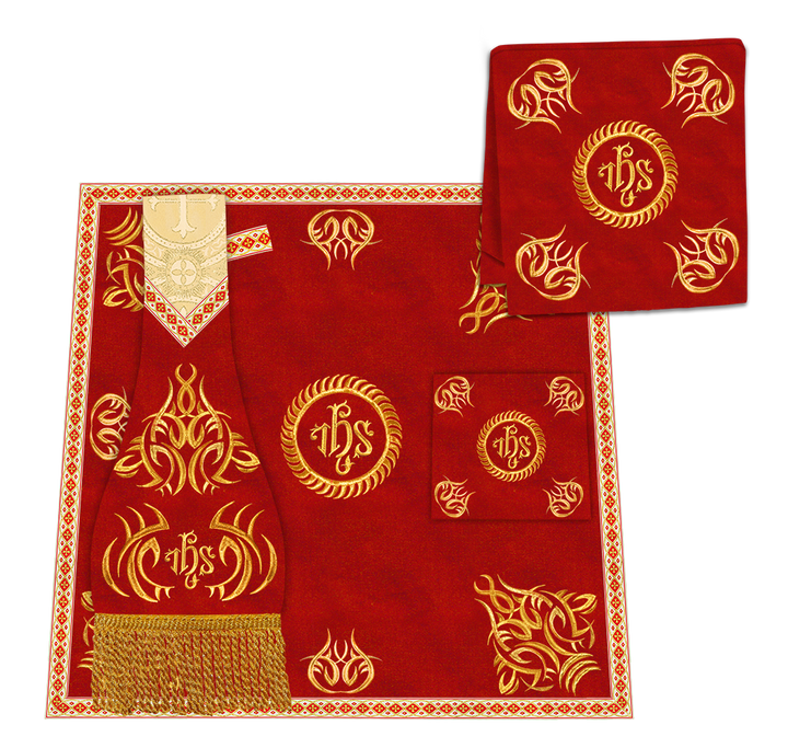 Gothic Chasuble Vestments with embroidery and trims